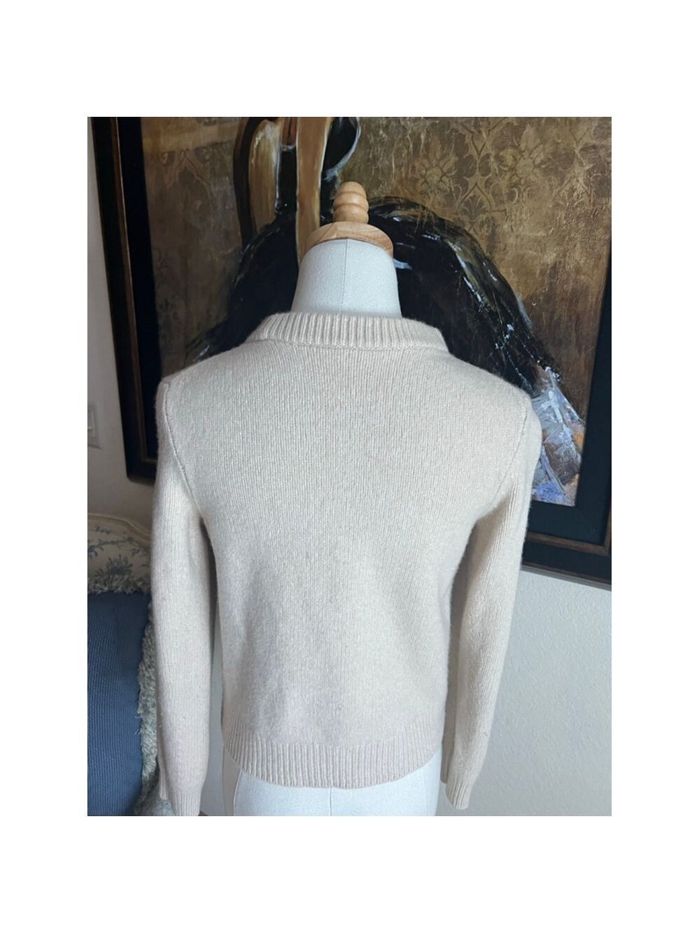 Women's Filippa K Beige Crew Neck Sweater S Wool - Picture 5 of 5
